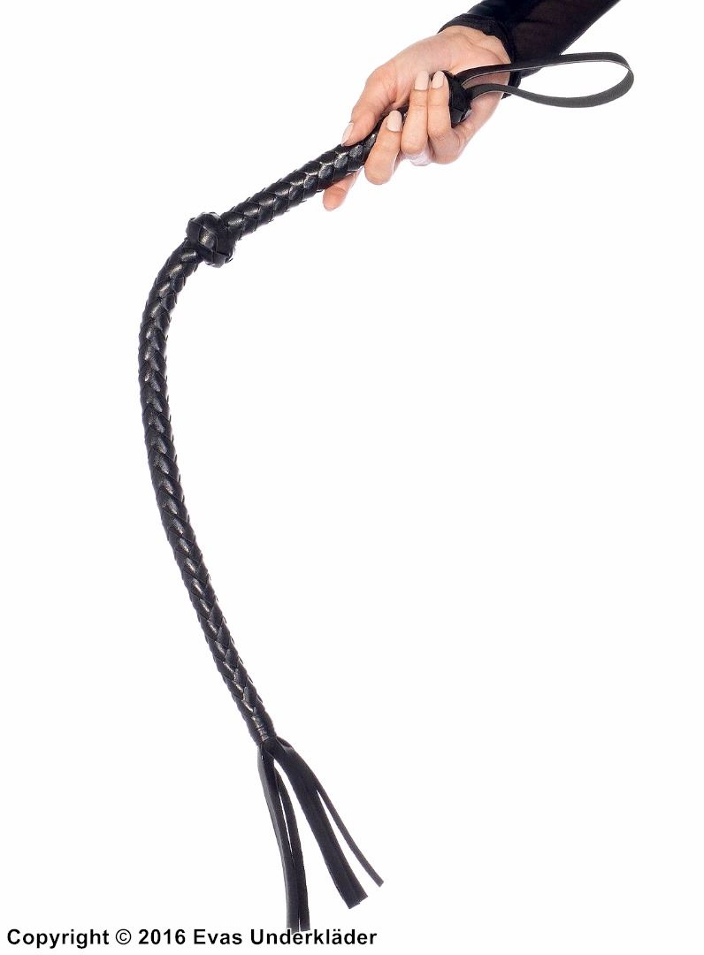 Costume whip, faux leather